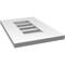 Ekena Millwork Vertical Surface Mount PVC Gable Vent: Functional, w/ 3-1/2"W x 1"P Standard Frame, 12"W x 18"H GVPVE12X1801SF - alternate 2